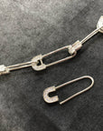 EYEFUNNY アイファニー Diamond safetypin bracelet necklace diamond jbalvin rsvpgallery just don