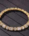 travis scott canary halo one row solitaire tennis link bracelet out with kylie jenner