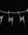 Farfetch Eyefunny diamond thunderbolt thunder pendant choker necklace nigo poppy kim jones 
