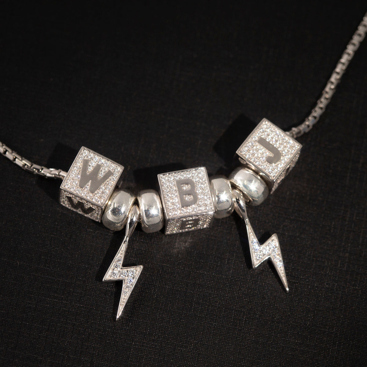 baby block letter custom necklace chain choker jesus is king kanye west rhude virgil off white