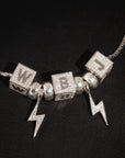 baby block letter custom necklace chain choker jesus is king kanye west rhude virgil off white