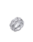 Diamond Presidential Baguette Tapered Men's Ring Rolex style 