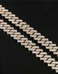curb cuban link 10mm necklace chain fully iced custom clasp diamond ifandco
