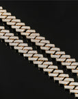 curb cuban link 10mm necklace chain fully iced custom clasp diamond ifandco