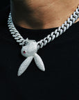 playboi carti playboy bunny upside down pendant necklace chain as seen on blac chyna dating snapchat