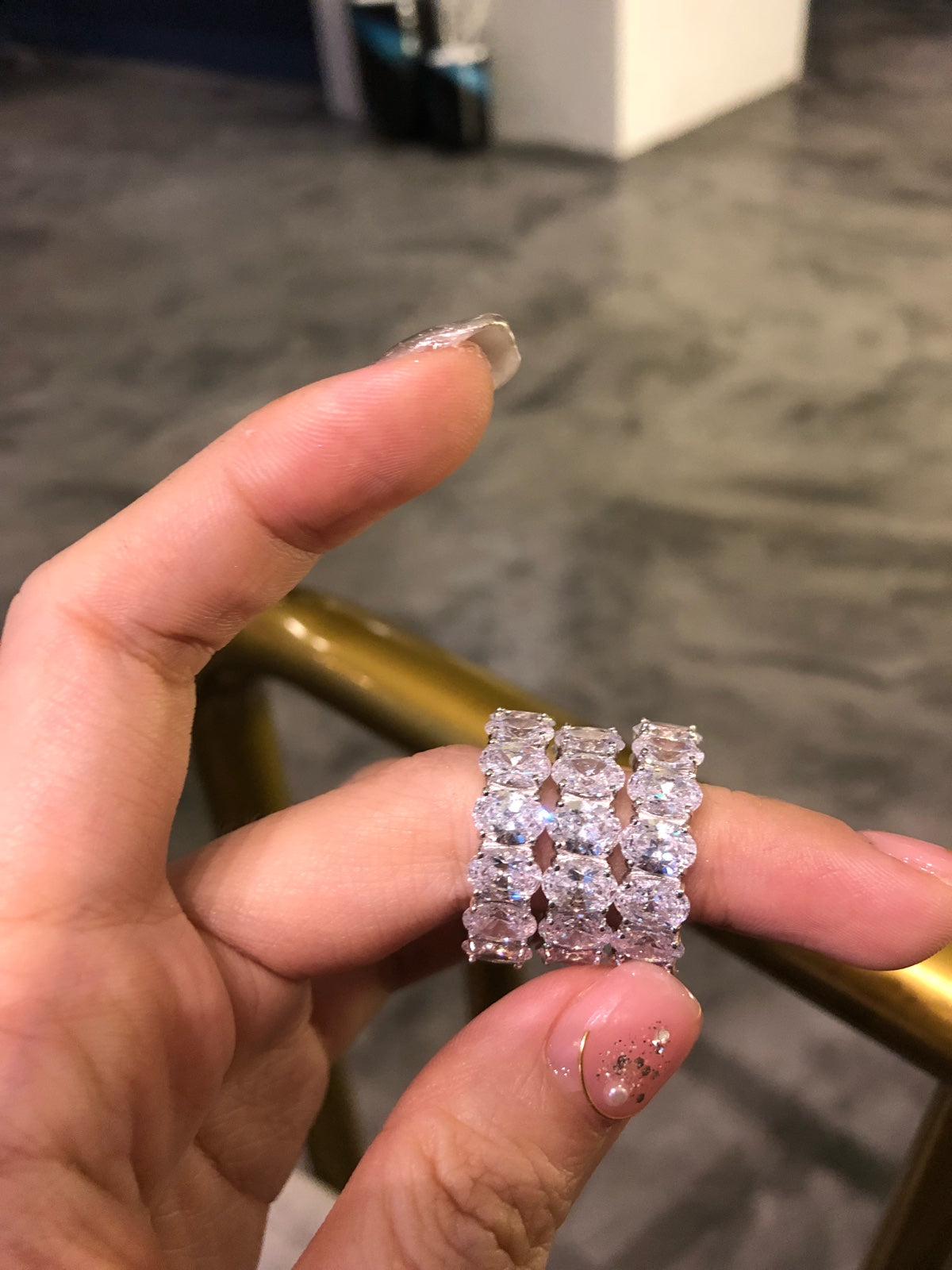 Kylie Jenner signature eternity band ring in oval kylie ring diamond