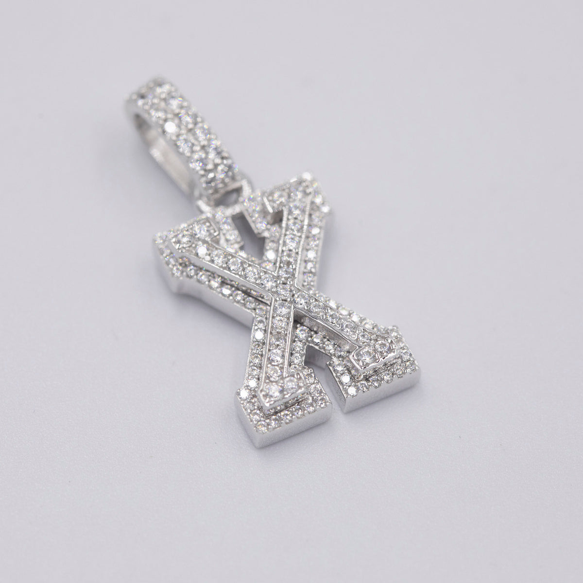 custom alphabet letter bubble nano greg yuna diamond silver white gold celebrity jewelers ifandco