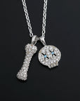 EYEFUNNY smiling face pendant necklace chain diamond vvs アイファニー POGGY KIM JONES VIRGIL JBALVIN