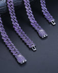 14mm curb cuban link necklace chain two row diamond purple black gold haze trap liluzivert drake travis scott shopgld diamond ifandco icebox jewelry hip hop rappers 