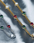 Infinity stone cuban link necklace chain Pharrell jacob & co diamonds necklace grill gemstone rare