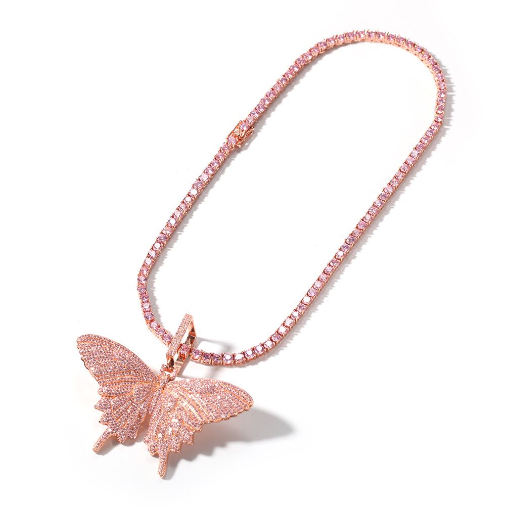 Playboi Carti Butterfly Coupe pendant necklace chain diamond asap mob awge icebox