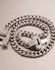 iced encrusted cobra buckle cuban links chain necklace ALYX hero ASAP ROCKY KANYE WEST KID CUDI TRAVIS SCOTT