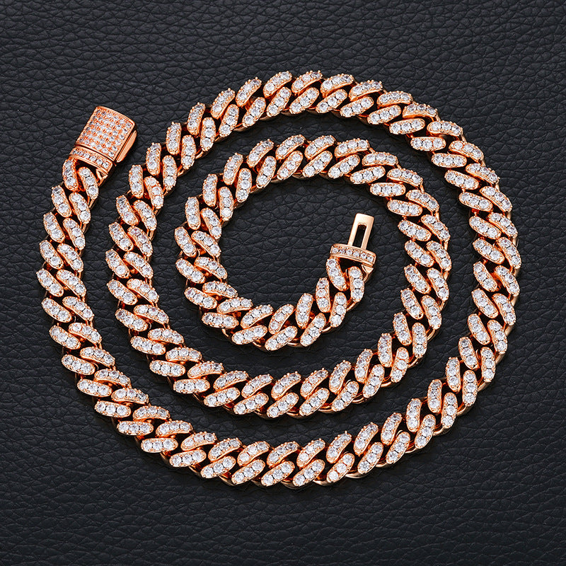 6mm cuban link necklace chain diamond ankle chain hip hop rapper jewelers ifandco cardib megan fashion nova  hip hop jewelry
