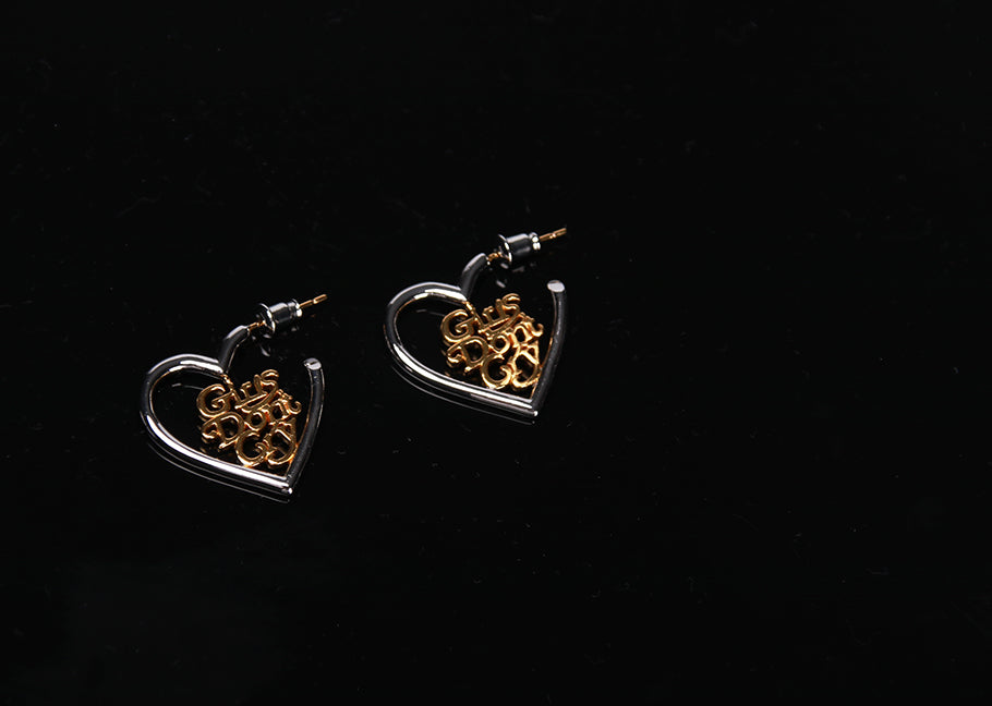 human made girls don't cry nigo bape hoop earrings