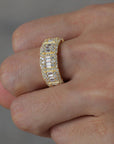 travis kylie halo engagement ring fully iced eternity white gold yellow diamond shopgld