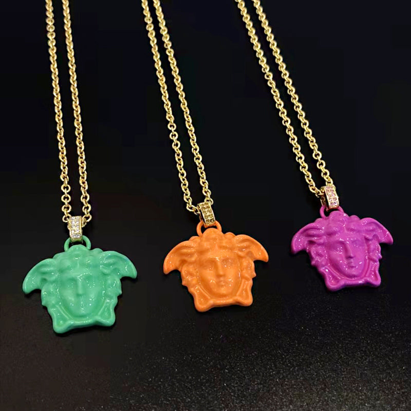 Versace Women's Pink Medusa Pendant Necklace - Lyst Medusa Pendant Necklace Buy Versace Women's Pink Medusa Pendant Necklace. Similar products also available. SALE now on!
