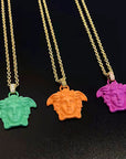 Versace Women's Pink Medusa Pendant Necklace - Lyst Medusa Pendant Necklace Buy Versace Women's Pink Medusa Pendant Necklace. Similar products also available. SALE now on!