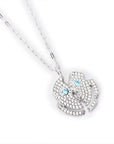 EYEFUNNY broken smiling face pendant necklace chain diamond vvs アイファニー POGGY KIM JONES VIRGIL JBALVIN