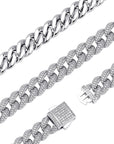 Fully iced 3D Bubble 10mm diamond cuban link necklace chain Yellow Gold high end fine jewelry ifandco jewelers travis scott