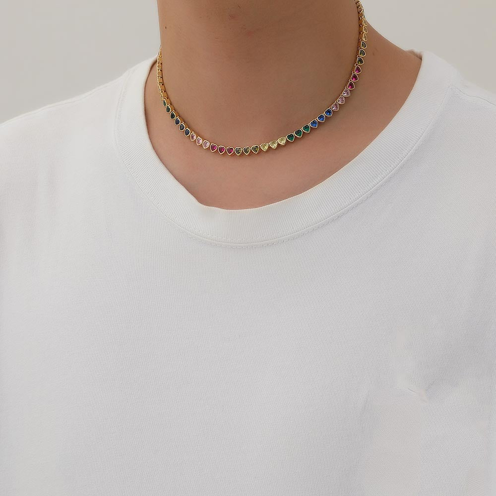 Harry Winston heart gemstone diamond tennis link rainbow multicolored frank ocean kandi man blonded instagram flower bracelet diamond rave bracelet daisy Homer Drake Kanye West