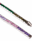 eyefunny princess eternity bracelet EYEFUNNY Ginza Boutique アイファニー 銀座ブティック tennis link Bracelets With Cut Multi-color gemstone Bracelet Silver Jewelry affordable hip hop jewelry ifandco