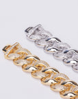 19MM Miami cuban link chain bracelet as seen on LIL UZI VERT special clasp gold vvs diamond