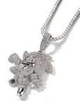 Sonic the Hedgehog Fully Iced diamond Pendant Diamond free necklace chain ifandco