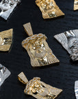 ifandco jesus piece pendant necklace free chain diamond vvs gold price silver