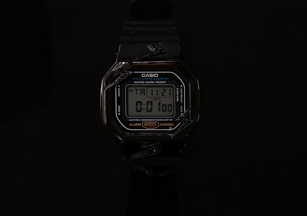 eyefunny gshock casio watch custom part bezel diamond ginza jbalvin