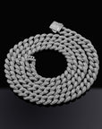 Fully iced 3D Bubble 10mm diamond cuban link necklace chain Yellow Gold high end fine jewelry ifandco jewelers travis scott