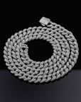 Fully iced 3D Bubble 10mm diamond cuban link necklace chain Yellow Gold high end fine jewelry ifandco jewelers travis scott