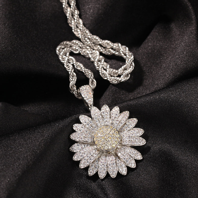 Tyler creator spinning daisy flowerboy pendant necklace diamond ifandco