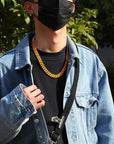 louis vuitton virgil off white inspired alike enamel cuban link necklace chain