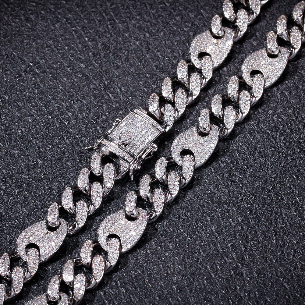 gucci link gg cuban link combo necklace chain diamond gold vvs ifandco shopgld travis scott migos