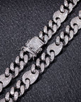 gucci link gg cuban link combo necklace chain diamond gold vvs ifandco shopgld travis scott migos