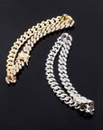 9mm cuban link chain bracelet ankle chain diamond white gold female jewelry fine jewelers chanel9mm cuban link chain bracelet ankle chain diamond white gold female jewelry fine jewelers farfetch