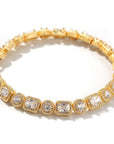 travis scott canary halo one row solitaire tennis link bracelet out with kylie jenner