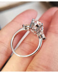 asap rocky pear diamond ring unique three stone engagement ring jeweler vvs 