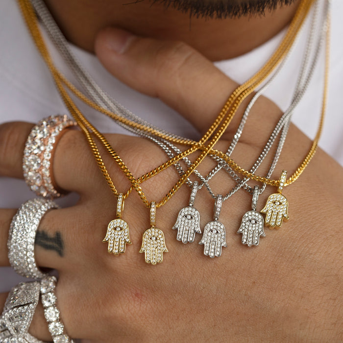 greg yuna pico hamsa nano jesus pendant necklace chain
