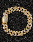 13mm baguette link necklace/bracelet chain custom clasp gold diamond hiphop jewelry