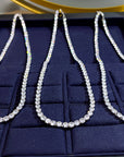 harry winston Tennis Necklace diamond 925 silver white gold diamonds