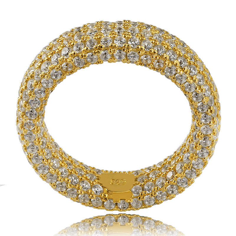 925 vermil gold silver engagement ring harry winston free shipping vvs diamond