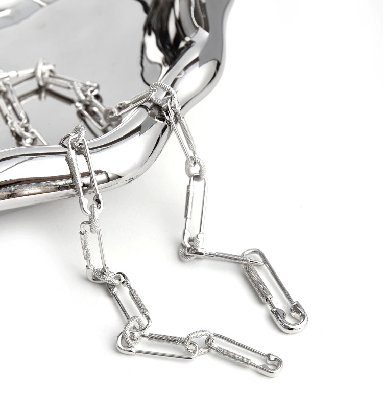 paper clip links jacob &amp; co virgil abloh offwhite alike necklace chain link diamond travis scott silver white gold buy
