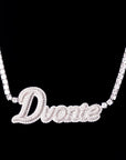 Hailey Bieber Wears Diamond Necklace With Her Married Last Name Vogue people.com custom name diamond necklace tennis link chain