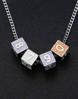 baby block letter number custom necklace chain choker jesus is king kanye west rhude virgil off white