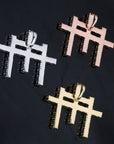 GUNNA cross TRIPLE pendant & necklace with free matching chain included.