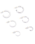 high fashion luxury hoop earrings silver 925 white gold yellow gold coated 18k diamond