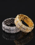 travis kylie halo engagement ring fully iced eternity white gold yellow diamond shopgld