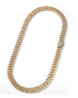 curb cuban link 10mm diamond necklace chain fully iced custom clasp diamond ifandco