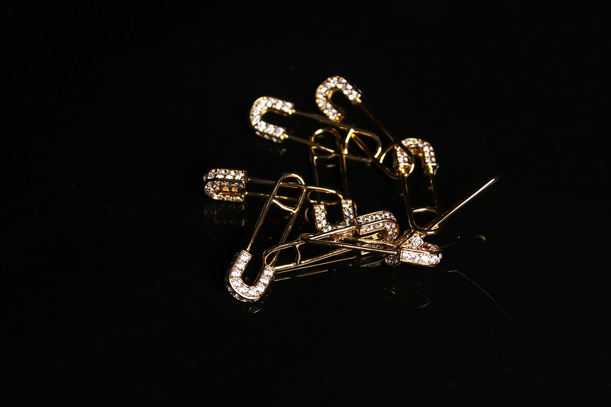 EYEFUNNY アイファニー Diamond safetypin bracelet necklace diamond poggy jbalvin kim jones clot poon